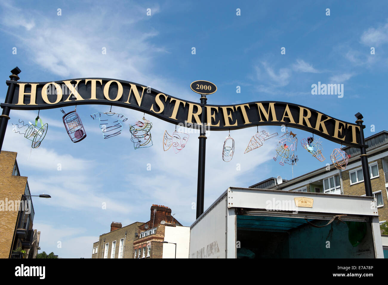 Marché Hoxton Street, Londres, Angleterre, Royaume-Uni. Banque D'Images