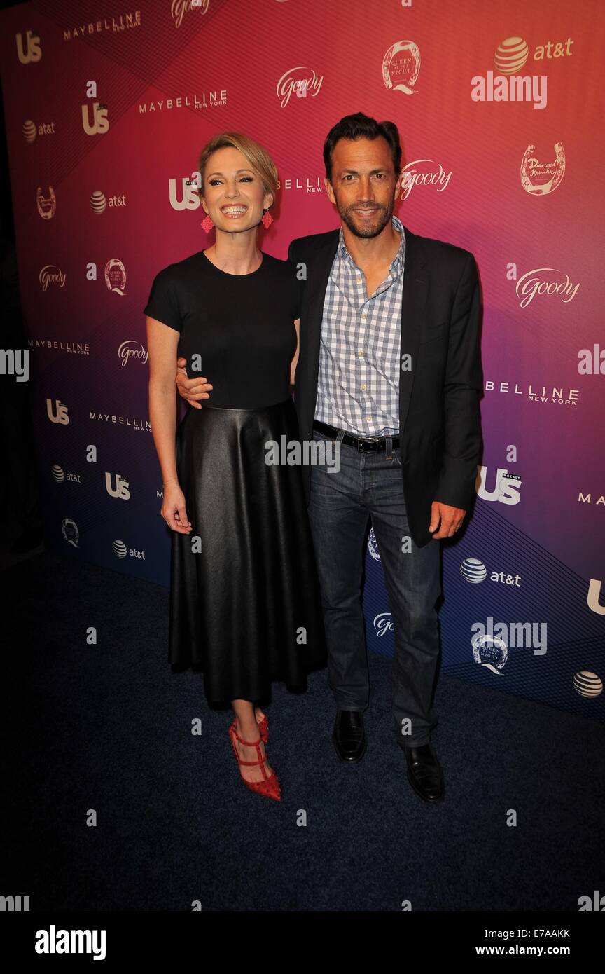 New York, NY, USA. Sep 10, 2014. Amy Robach, Andrew Shue aux arrivées pour nous plus élégant hebdomadaire New-yorkais de 2014, Célébration du Paramount Hotel Diamond Horseshoe, New York, NY Le 10 septembre 2014. Crédit : John Paul Melendez/Everett Collection/Alamy Live News Banque D'Images