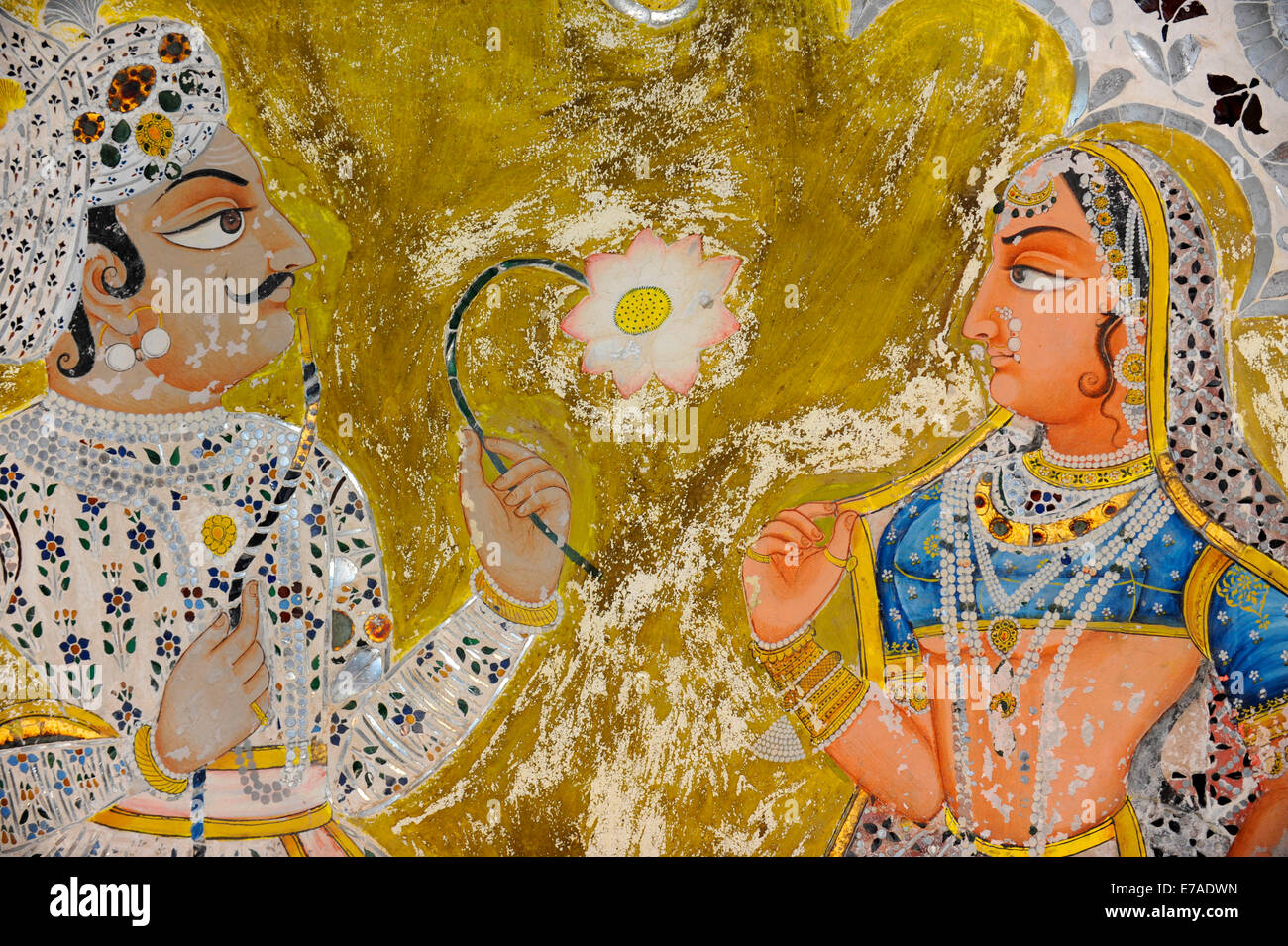 Portraits dans la cité médiévale de Juna Mahal Dungarpur, au Rajasthan, Inde Banque D'Images