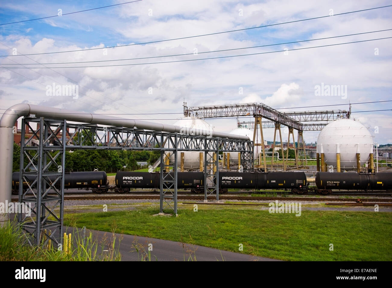 Un complexe industriel à Kingsport, Tennessee Banque D'Images