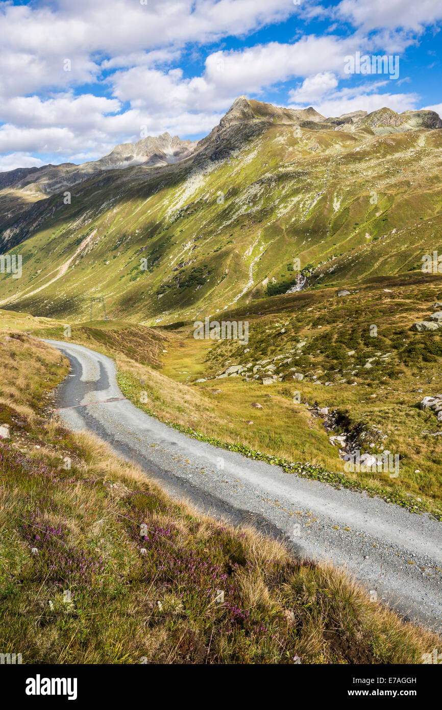 Bielerhöhe Pass, Paznauner vallée, Tyrol, Autriche Banque D'Images