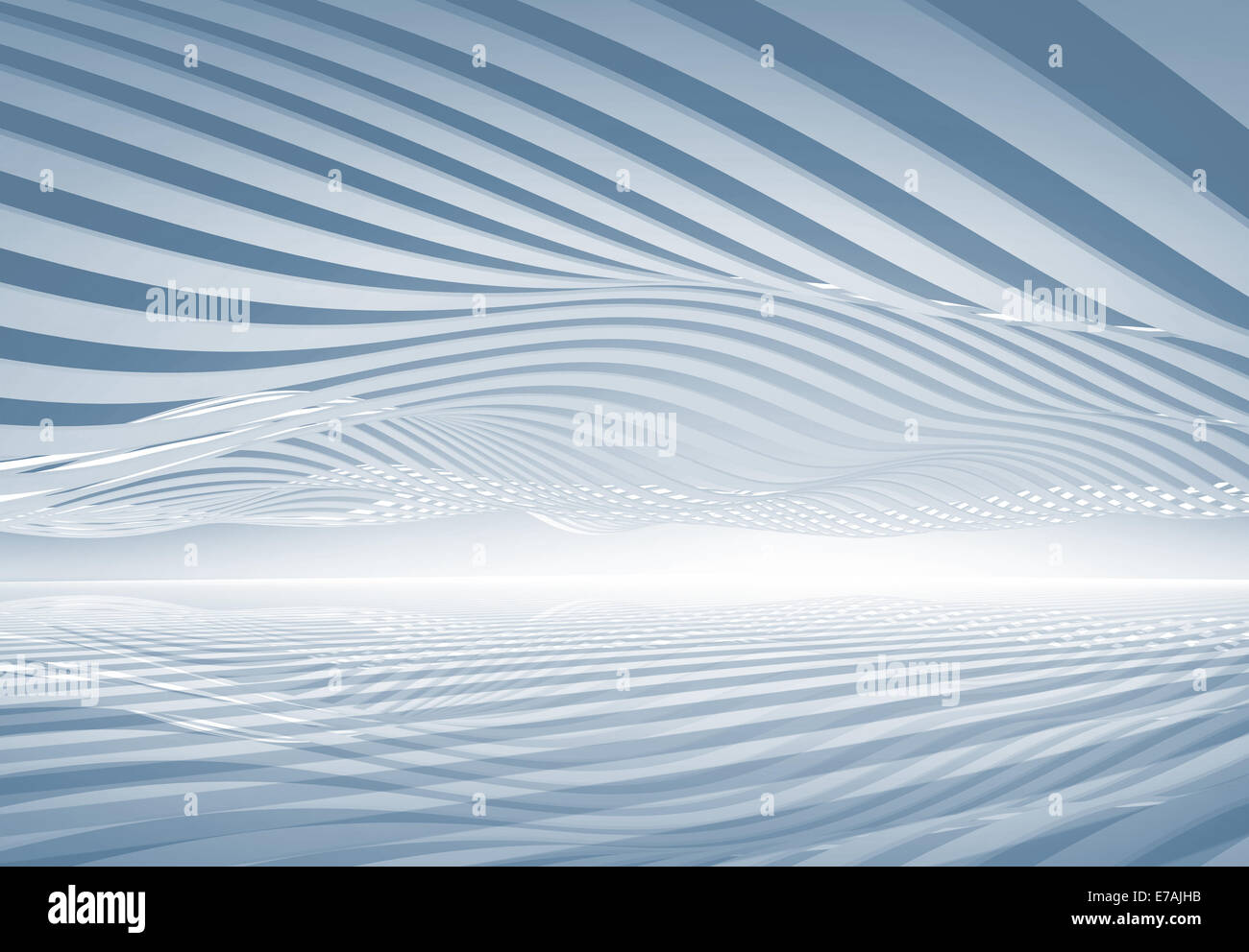 Abstract 3d numérique de l'onde avec l'arrière-plan Banque D'Images