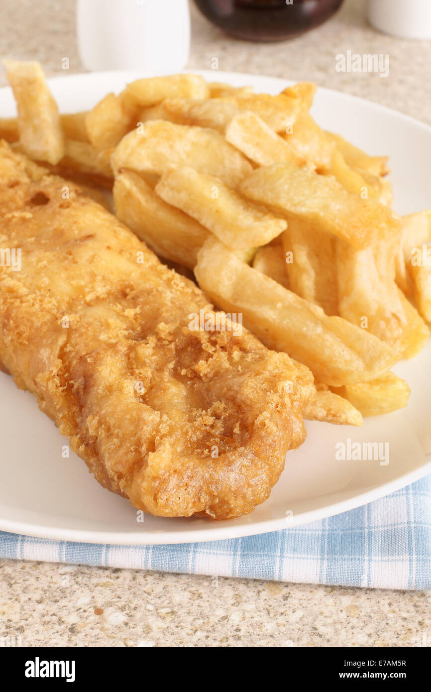 La friterie fish and chips Banque D'Images
