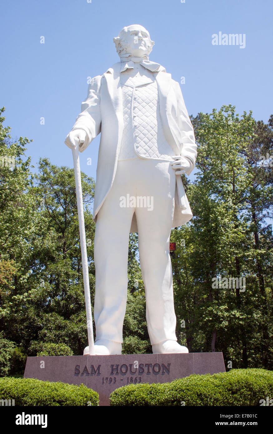 La Sam Houston Statue à Huntsville, Texas, rend hommage à l'homme d'État légendaire et héros du Texas qui a joué un rôle vital dans l'indépendance du Texas. Banque D'Images La Sam Houston Statue à Huntsville, Texas, rend hommage à l'homme d'État légendaire et héros du Texas qui a joué un rôle vital dans l'indépendance du Texas. Banque D'Images
