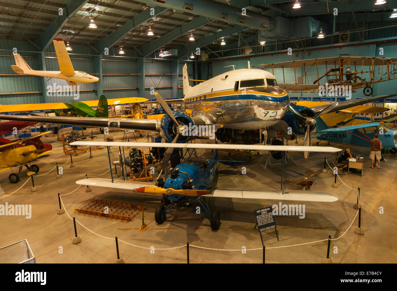 Elk203-5694 Canada, Alberta, Wetaskiwin, musée Reynolds-Alberta, avions, American Eagle Banque D'Images