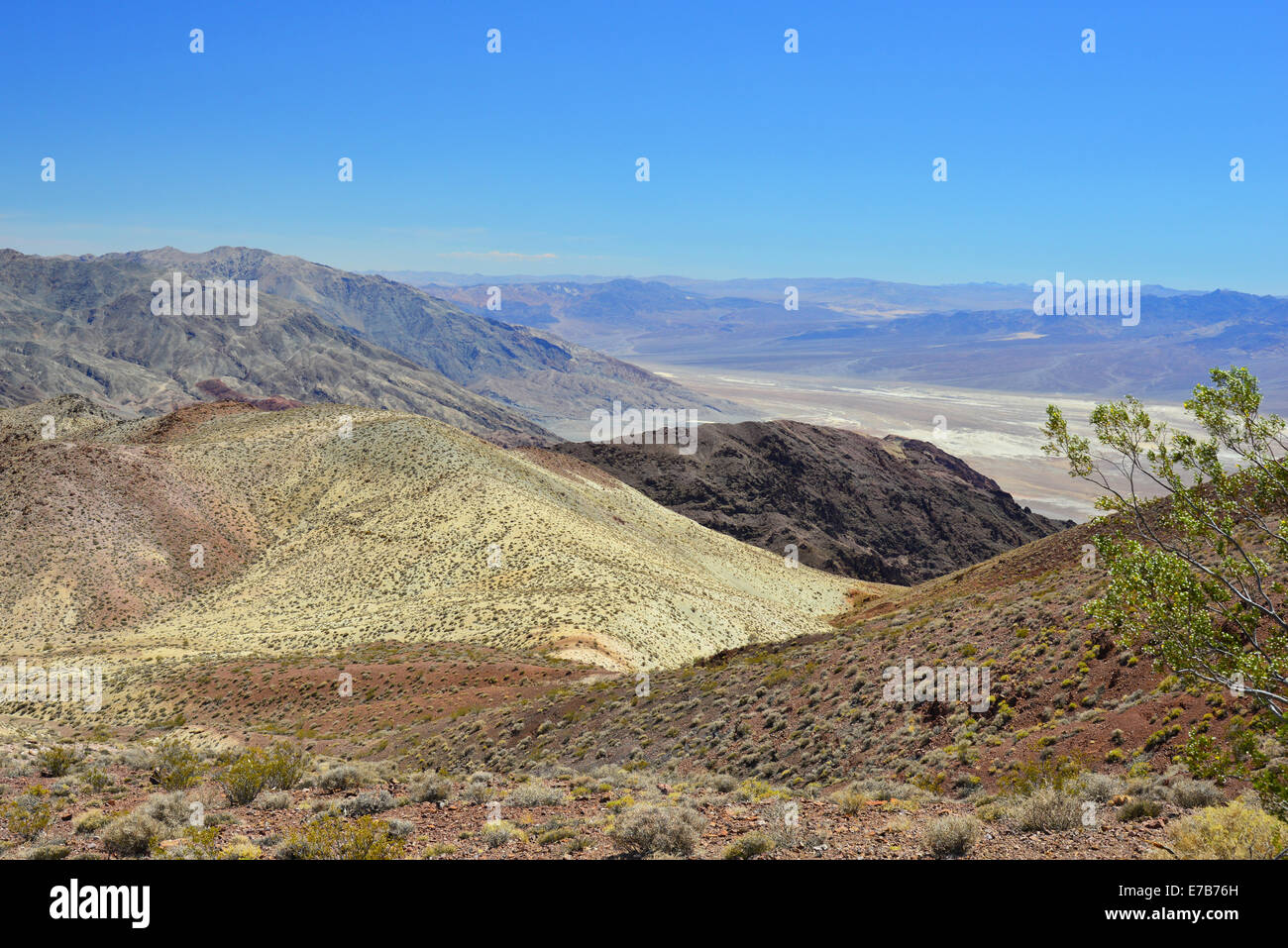 Dante's view, Death Valley National Park, désert de Mojave Banque D'Images