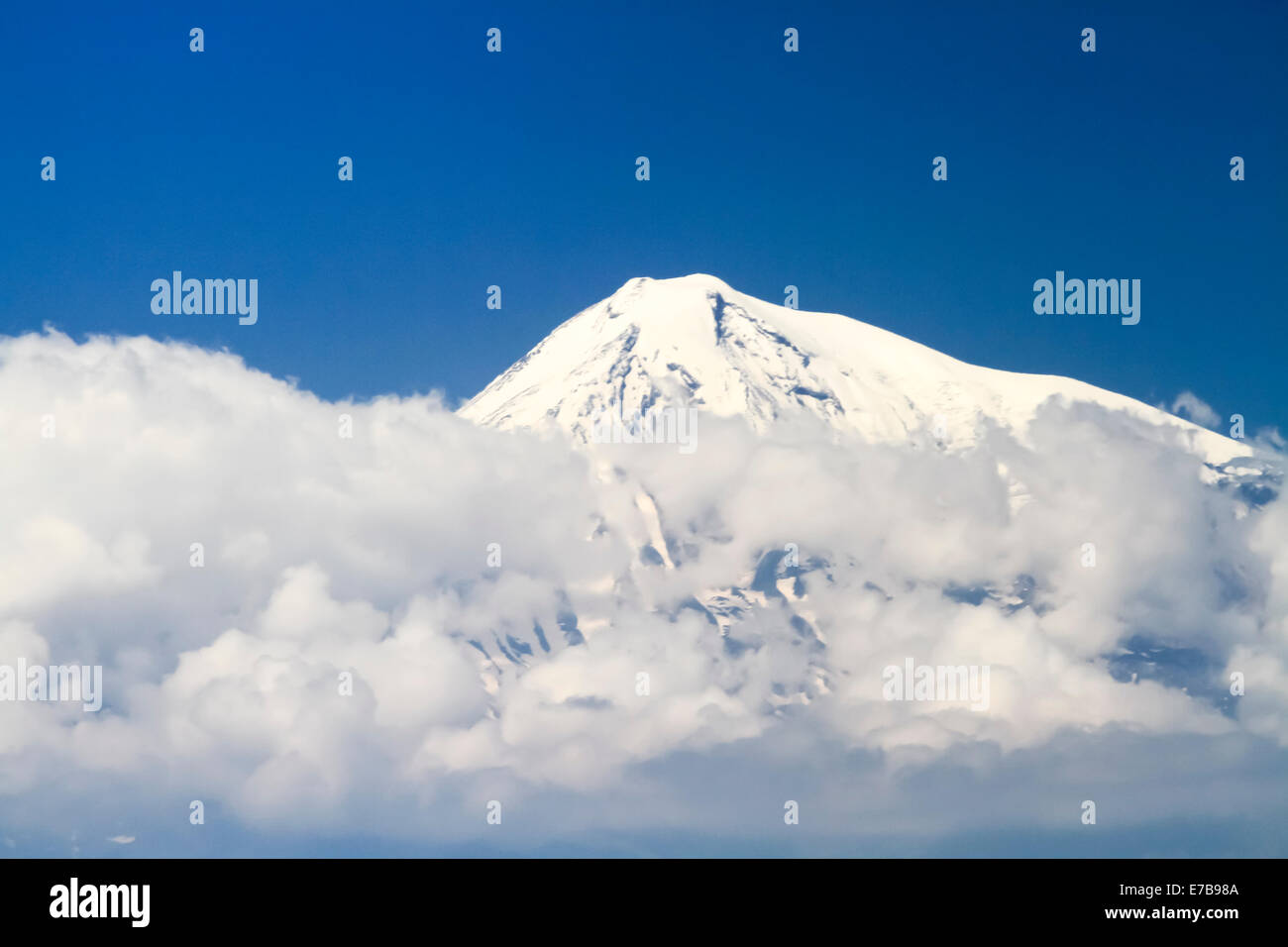 Le mont Ararat en Turquie, vu de l'Arménie Banque D'Images