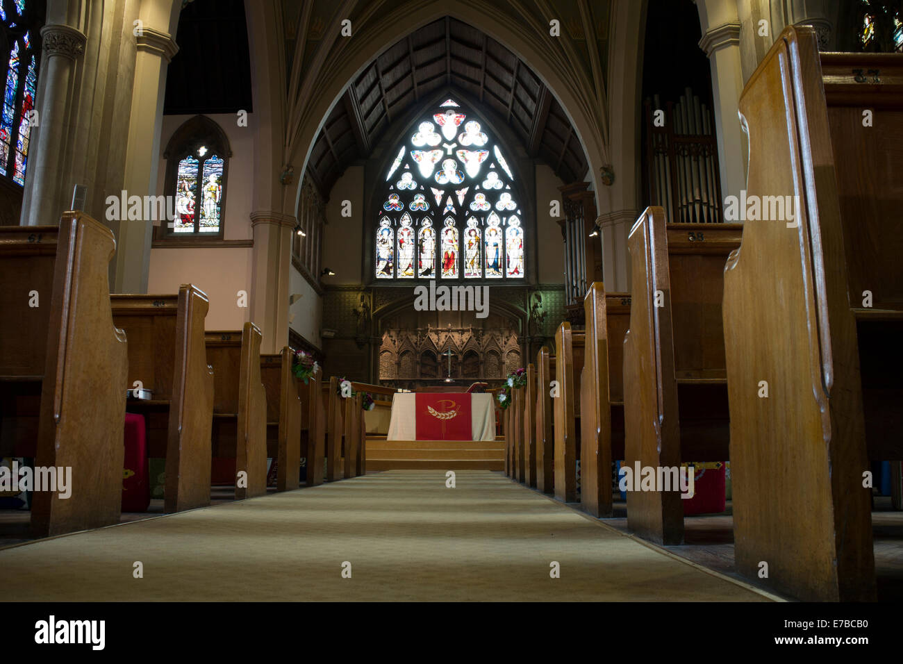 Leamington Spa, Warwickshire, Royaume-Uni. Sept 12, 2014. L'église Holy  Trinity à Leamington Spa est ouvert le vendredi 12 et samedi 13 septembre  dans le cadre de la Journées portes ouvertes du patrimoine.