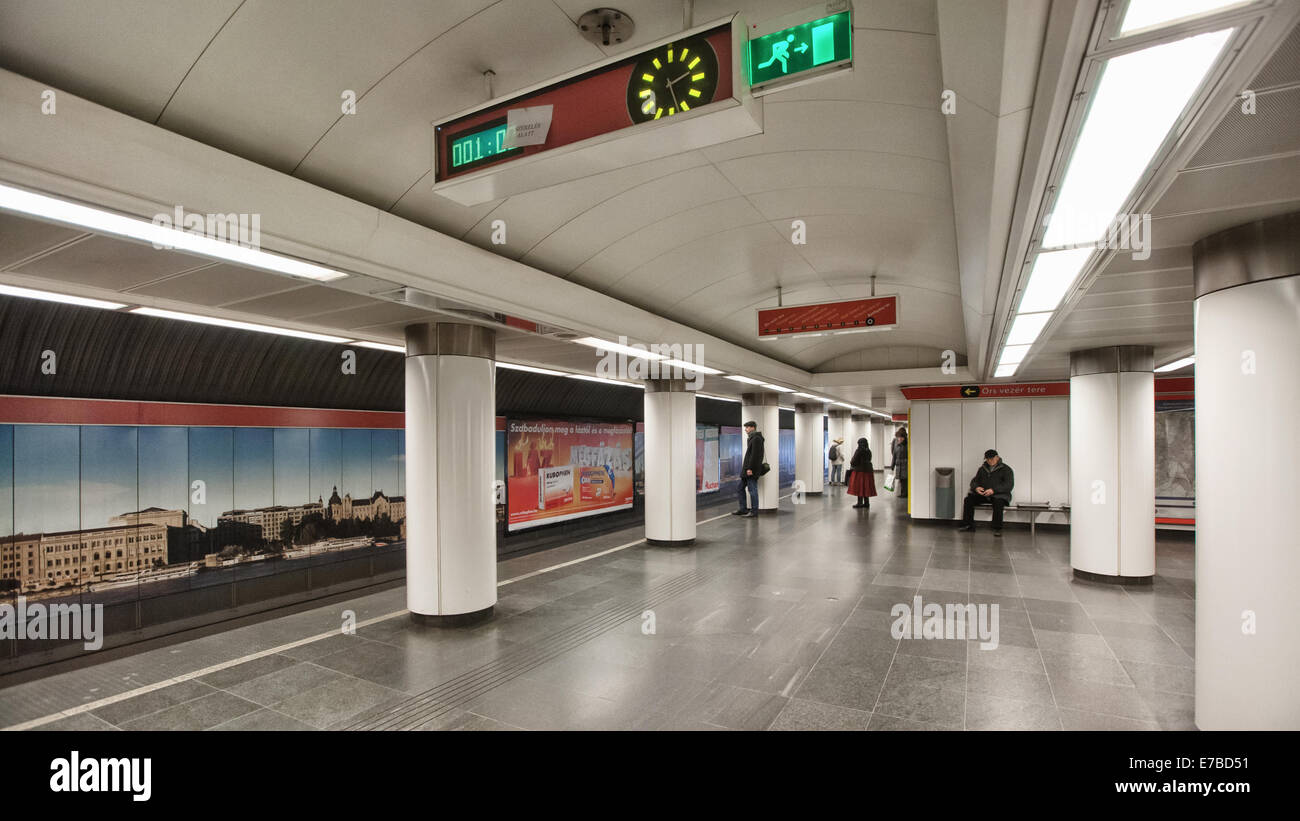 Budapest (Hongrie) - station de métro Banque D'Images