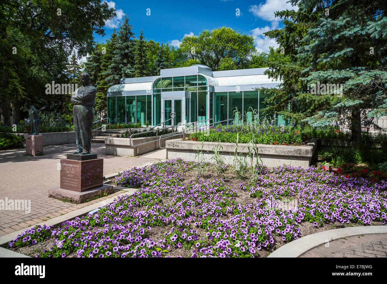 Les jardins de sculptures de Leo Mol dans le parc Assiniboine à Winnipeg, Manitoba, Canada. Banque D'Images