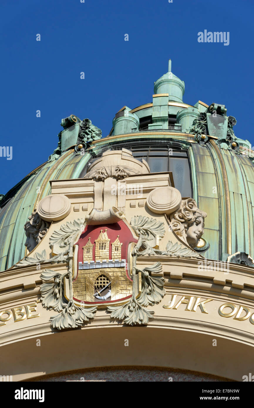 La mairie de la ville de Prague, République tchèque. Banque D'Images