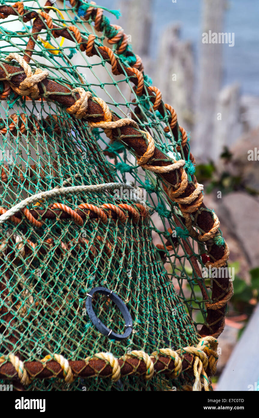 Les casiers après la saison Banque D'Images