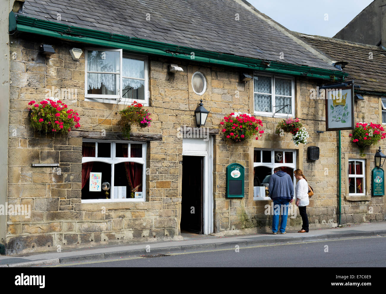 Le Rose & Crown pub, Otley, West Yorkshire, England UK Banque D'Images