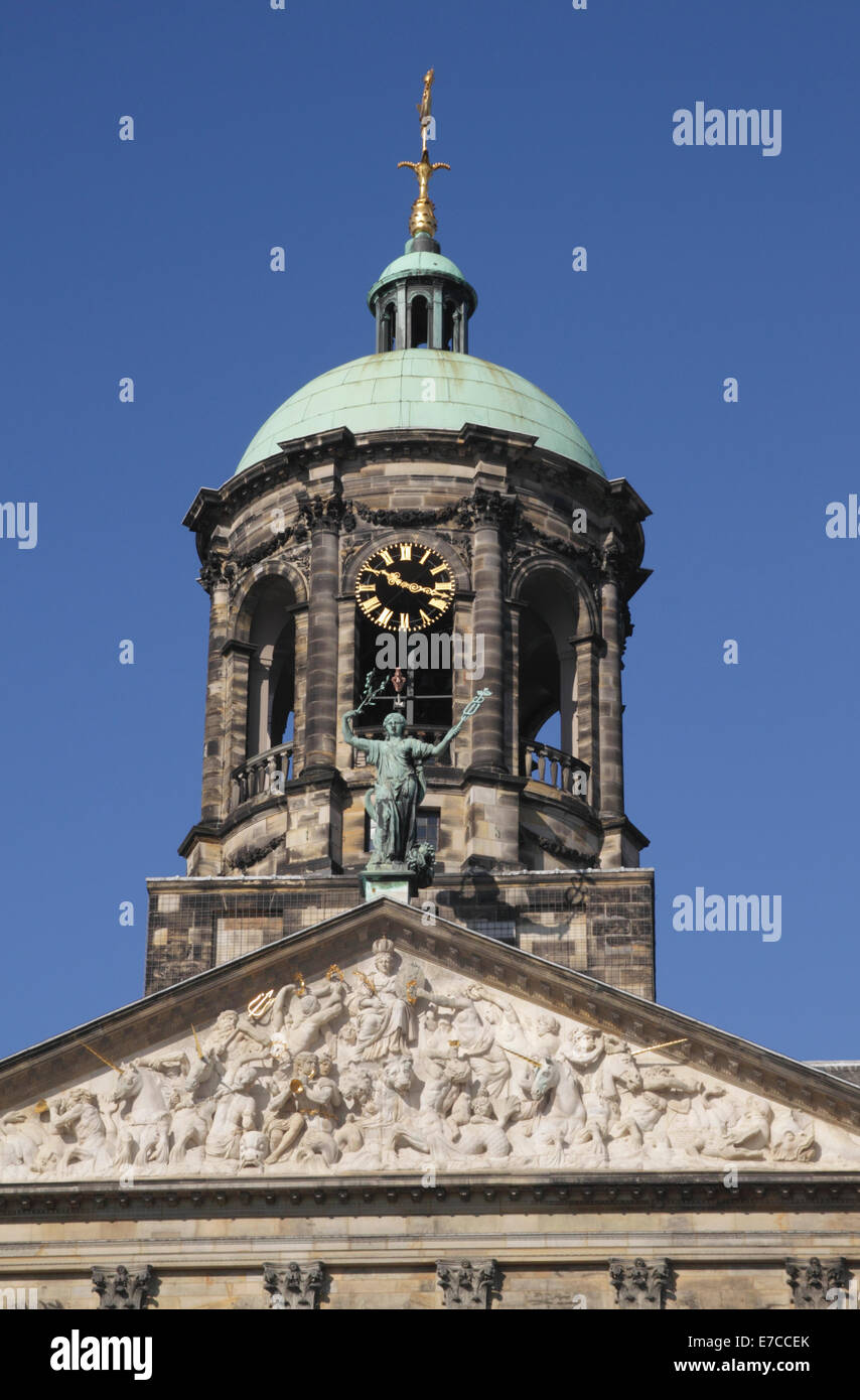 Libre Koninklijk Paleis Dam Square Amsterdam Pays-Bas Banque D'Images
