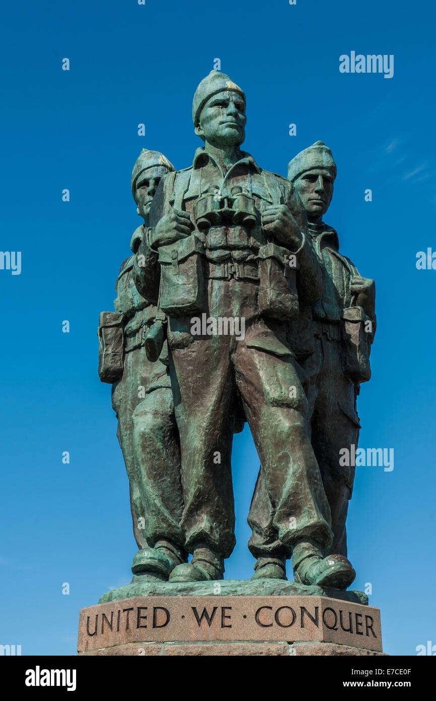 Le Commando Memorial est un monument situé en Ecosse, dédié aux hommes des commandos britanniques pendant la Seconde Guerre mondiale. Banque D'Images