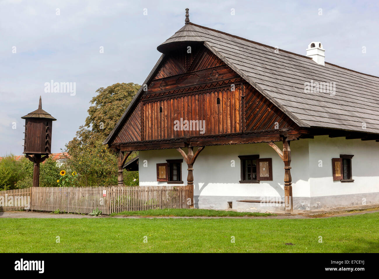 Musée d'architecture populaire tchèque Prerov nad Labem, Central Bohemia, République Tchèque Banque D'Images