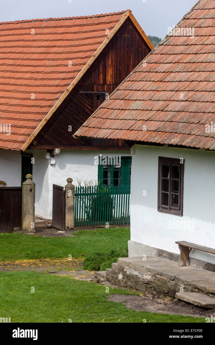 Musée en plein air de l'architecture populaire Prerov nad Labem, Central Bohemia, République Tchèque Banque D'Images