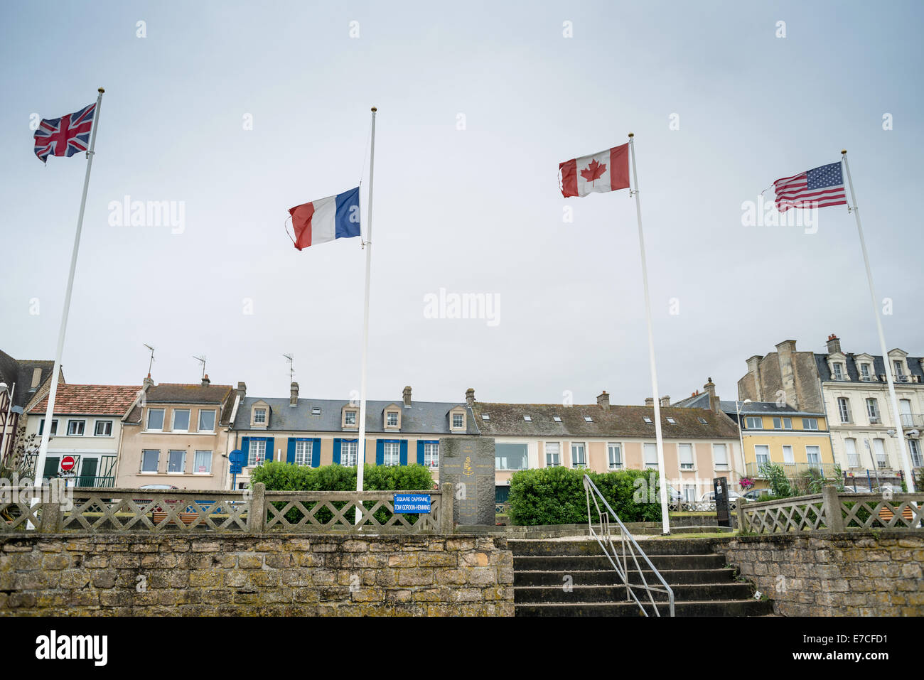 Saint Aubin sur mer, Calvados, Basse Normandie, France Banque D'Images
