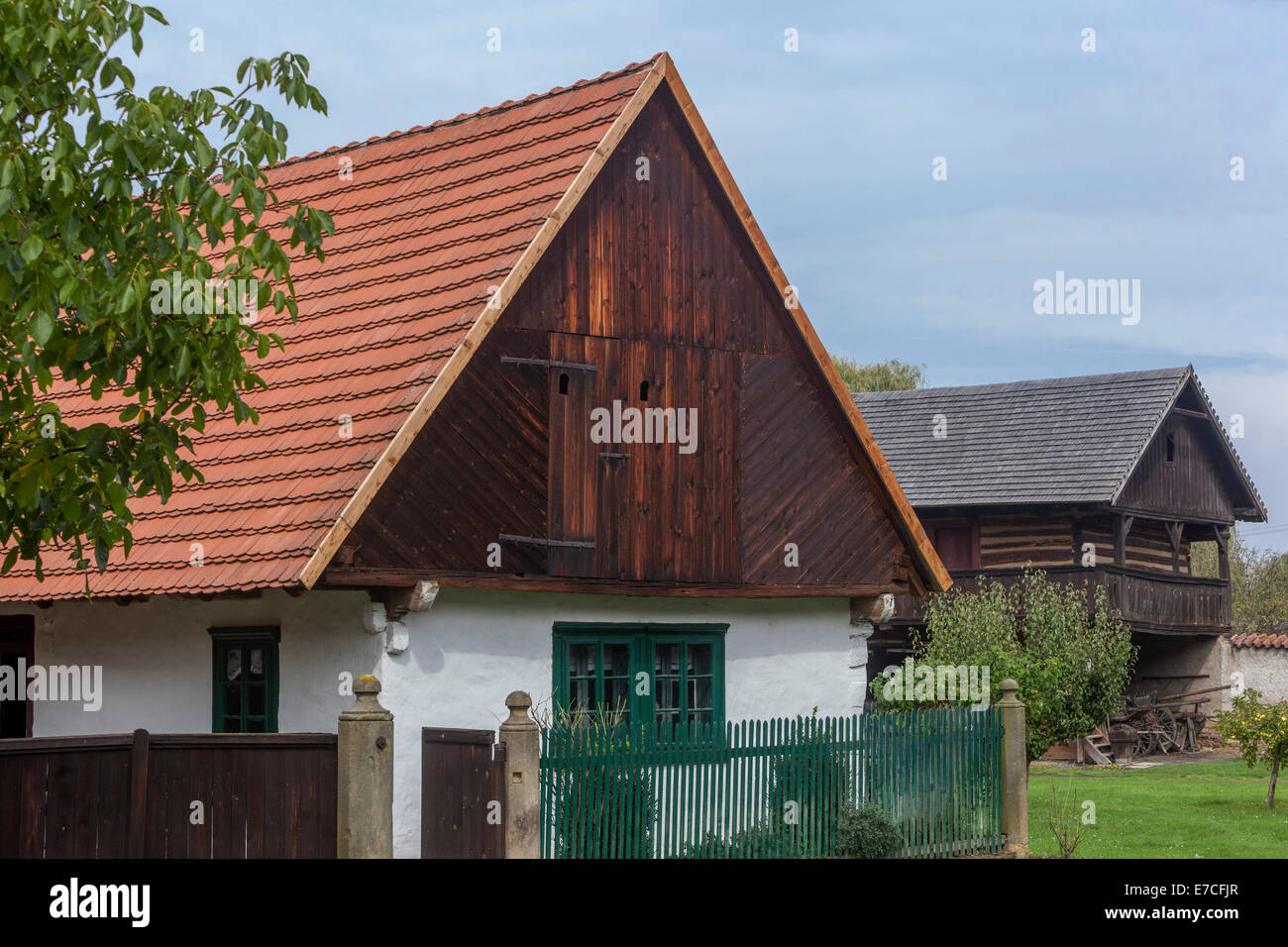 Musée en plein air de l'architecture populaire Prerov nad Labem, Central Bohemia, République Tchèque Banque D'Images