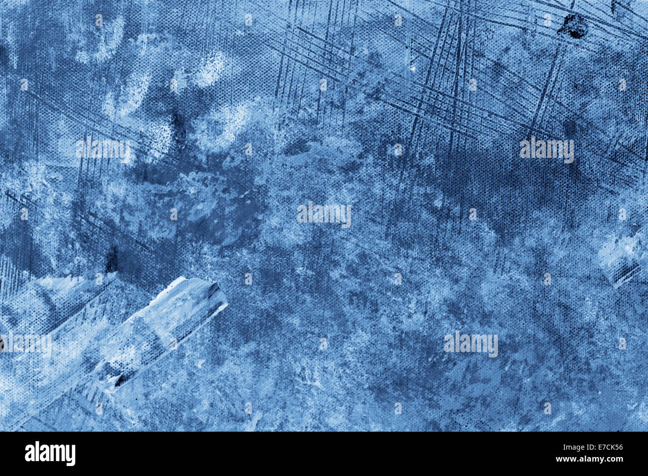 Tableau abstrait bleu Banque D'Images