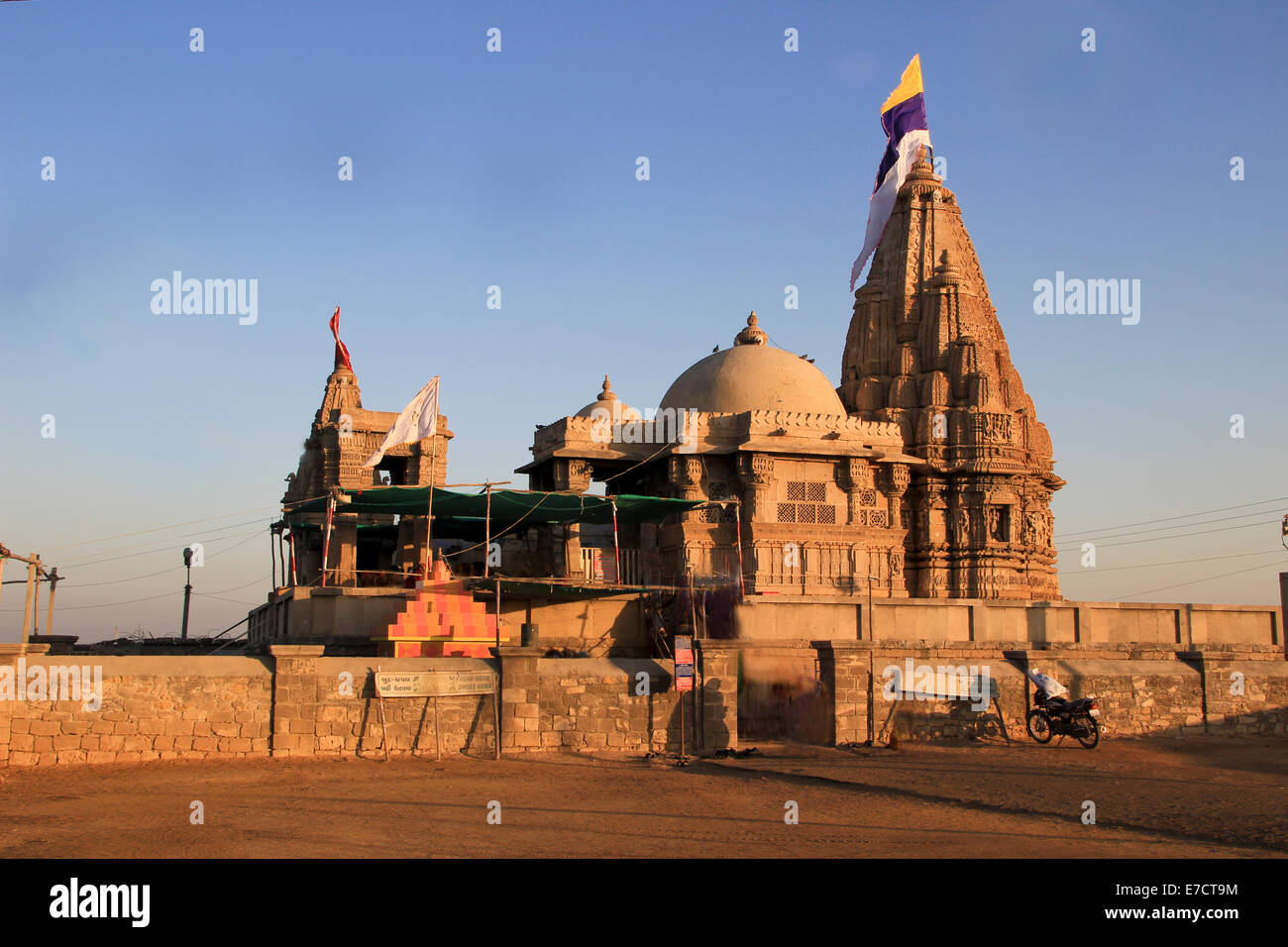 Rukmini Temple sur mer à Dwaraka, Gujarath, Inde, Asie Banque D'Images