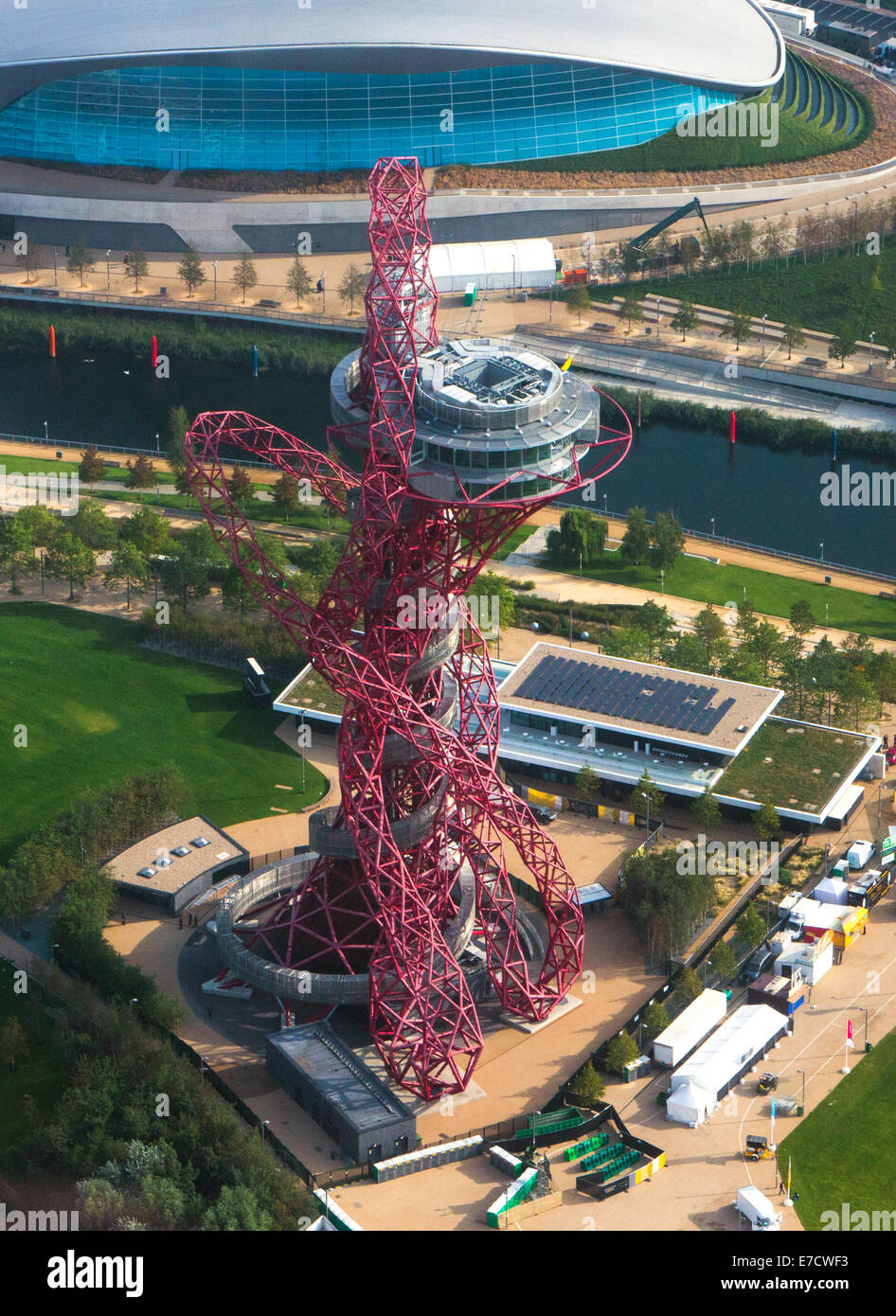 Arcelormittal Orbit sculpture au Queen Elizabeth Olympic Park conçu par Sir Anish Kapoor et Cecil Belmond.Plus hauts sculptu Banque D'Images