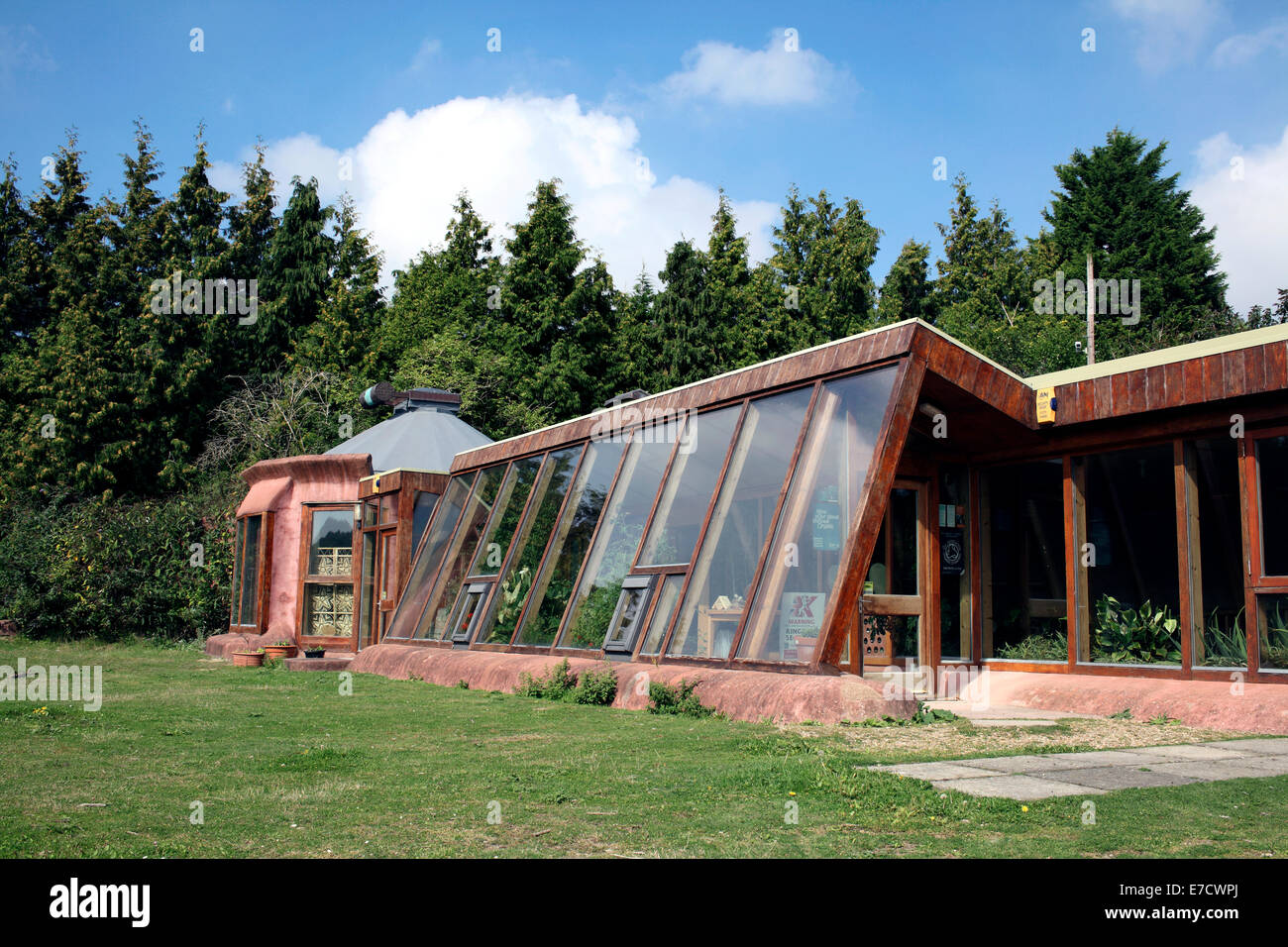 Le Brighton Earthship, Stanmer, Brighton. Banque D'Images