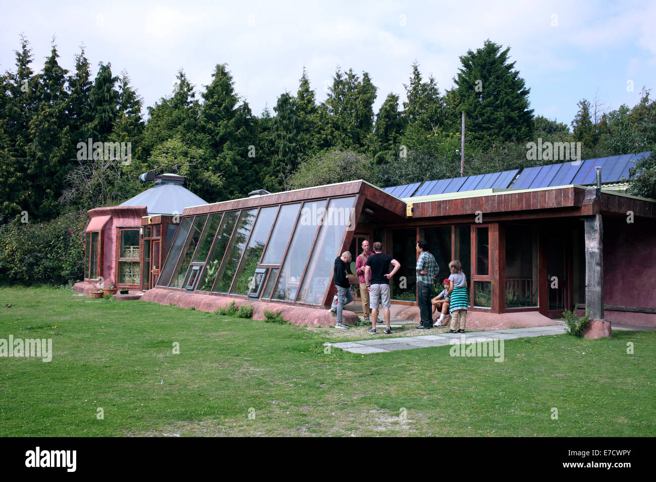 Le Brighton Earthship, Stanmer, Brighton. Banque D'Images
