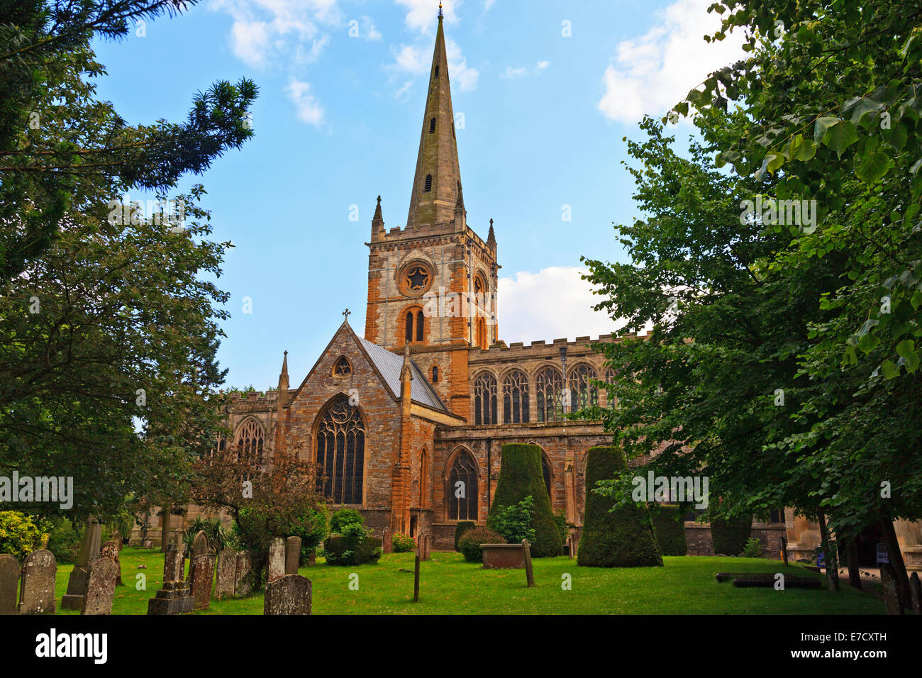 L'église Holy Trinity, Stratford Upon Avon Banque D'Images