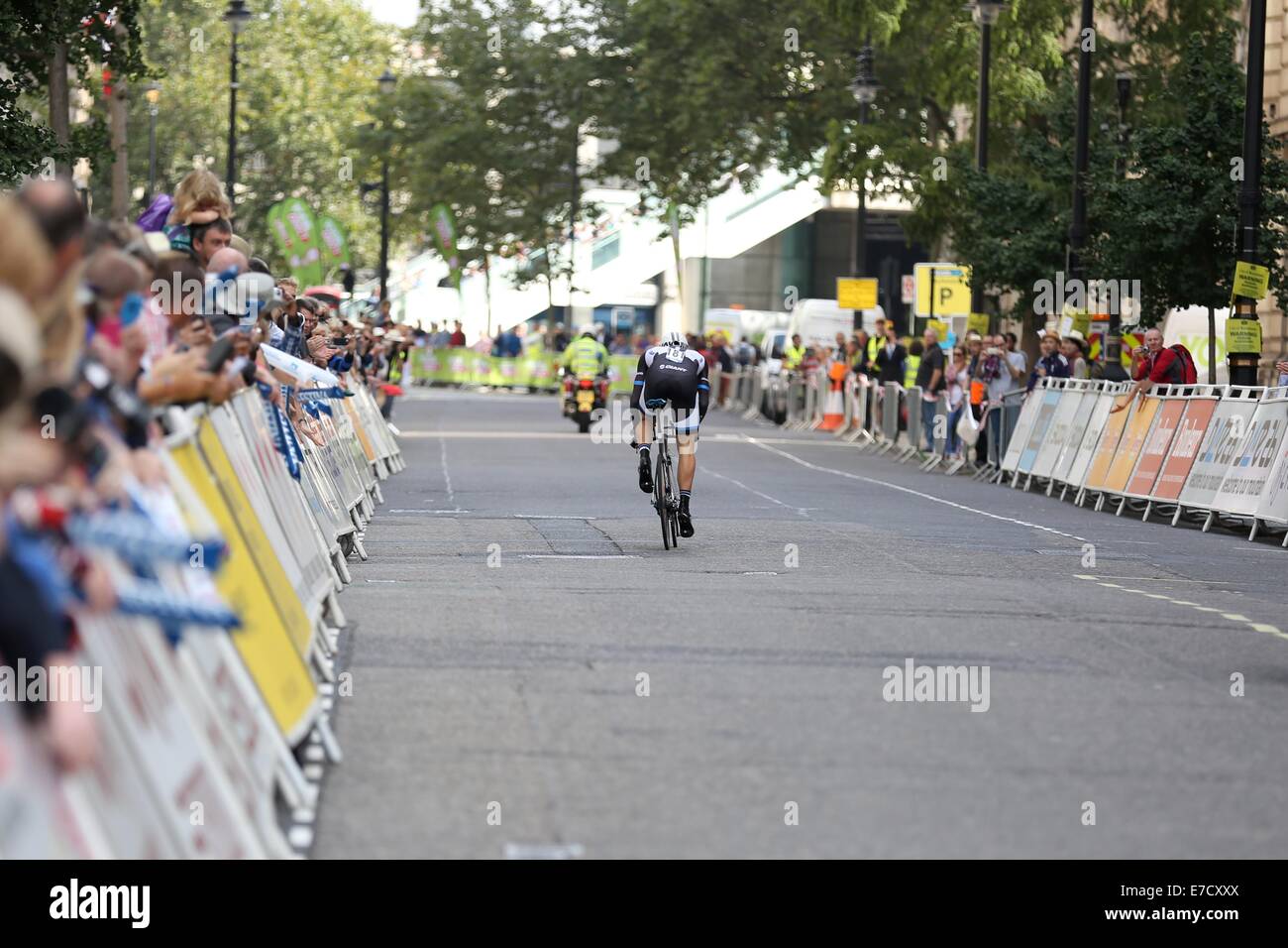 Londres, Royaume-Uni. 14 septembre 2014. 2014 Tour de Bretagne, l'étape 8a. Contre-la-montre individuel. Marcel Kittel Crédit : Neville Styles/Alamy Live News Banque D'Images