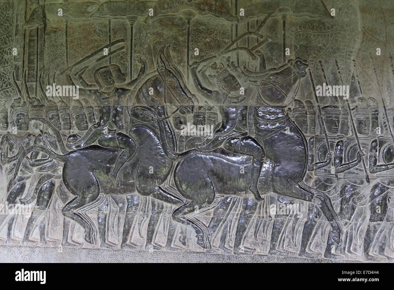 Angkor wat horses Banque de photographies et d???images ?? haute