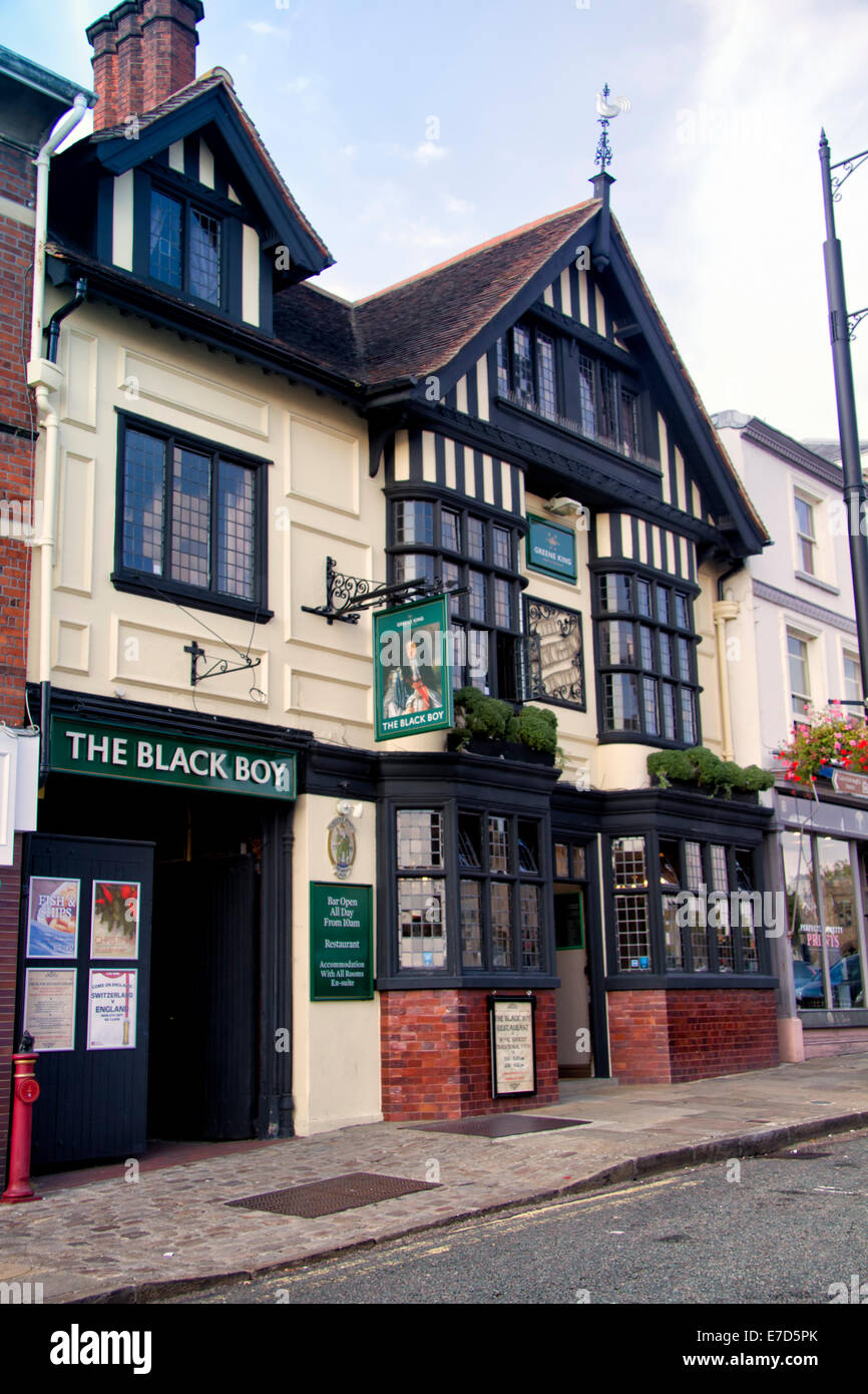 Le garçon noir Hotel, Sudbury, Suffolk, Angleterre Banque D'Images