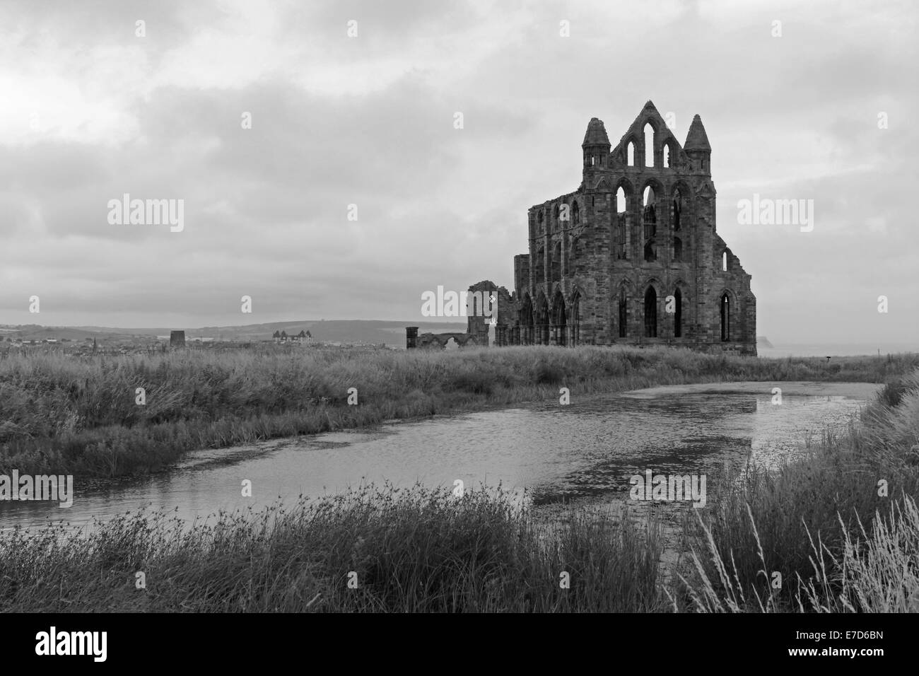 L'Abbaye de Whitby, North Yorkshire, Angleterre, Royaume-Uni. Banque D'Images