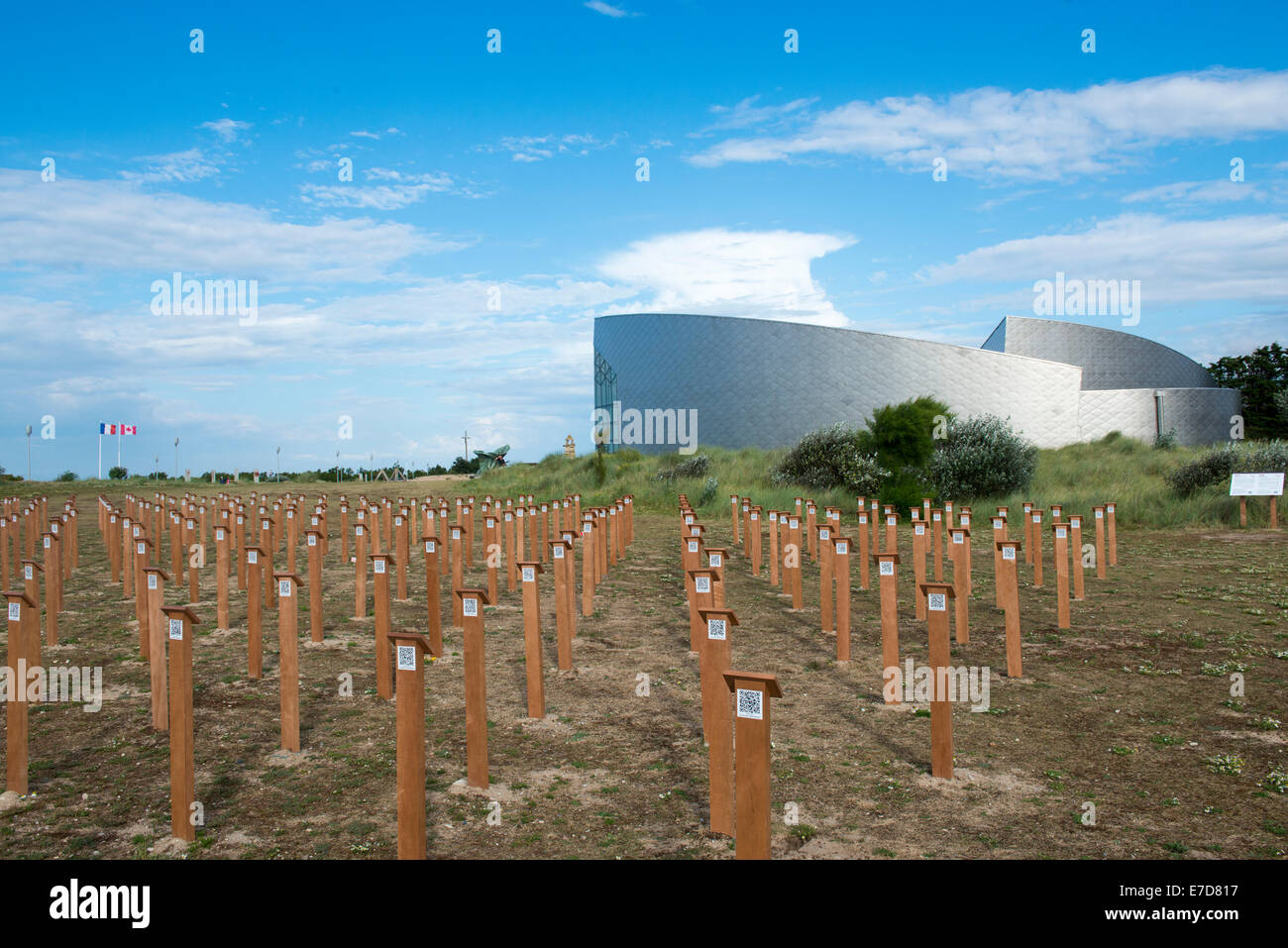 Le monument commémoratif du Centre Juno Beach, Normandie France UE Banque D'Images
