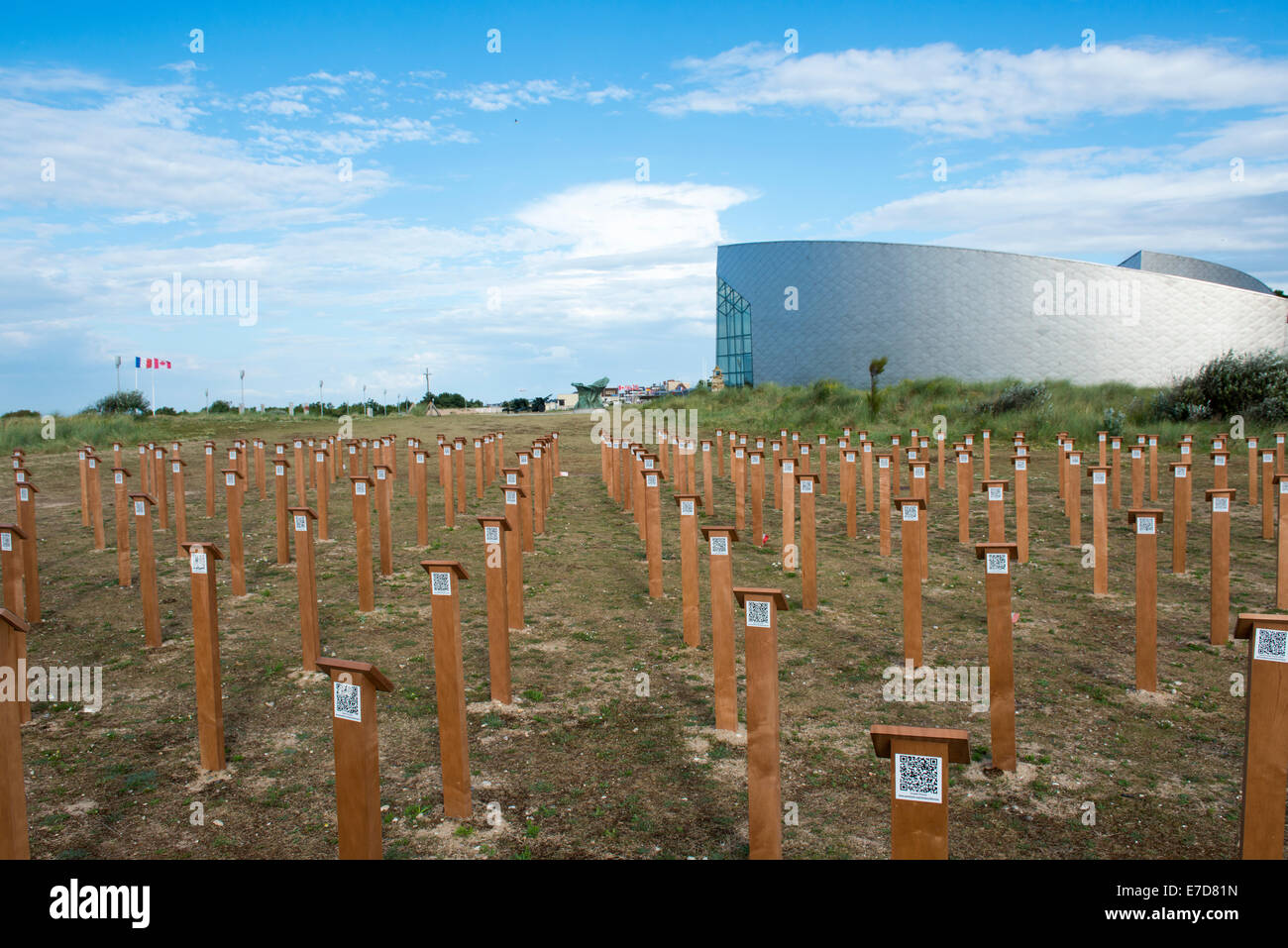 Le monument commémoratif du Centre Juno Beach, Normandie France UE Banque D'Images