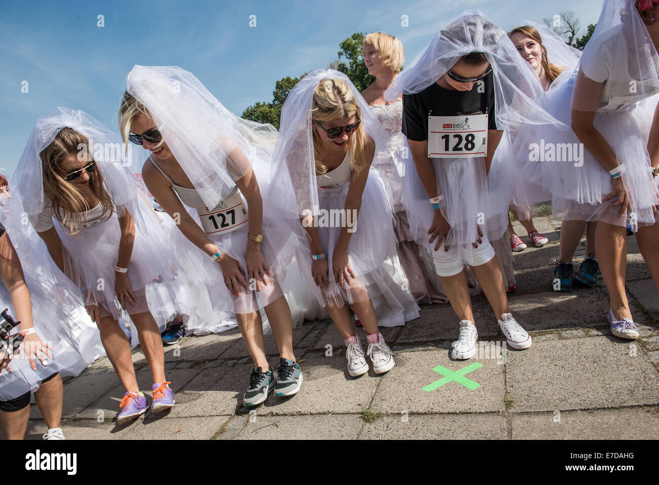 Varsovie, Pologne. 15 Septembre, 2014. Les participants de la première ...