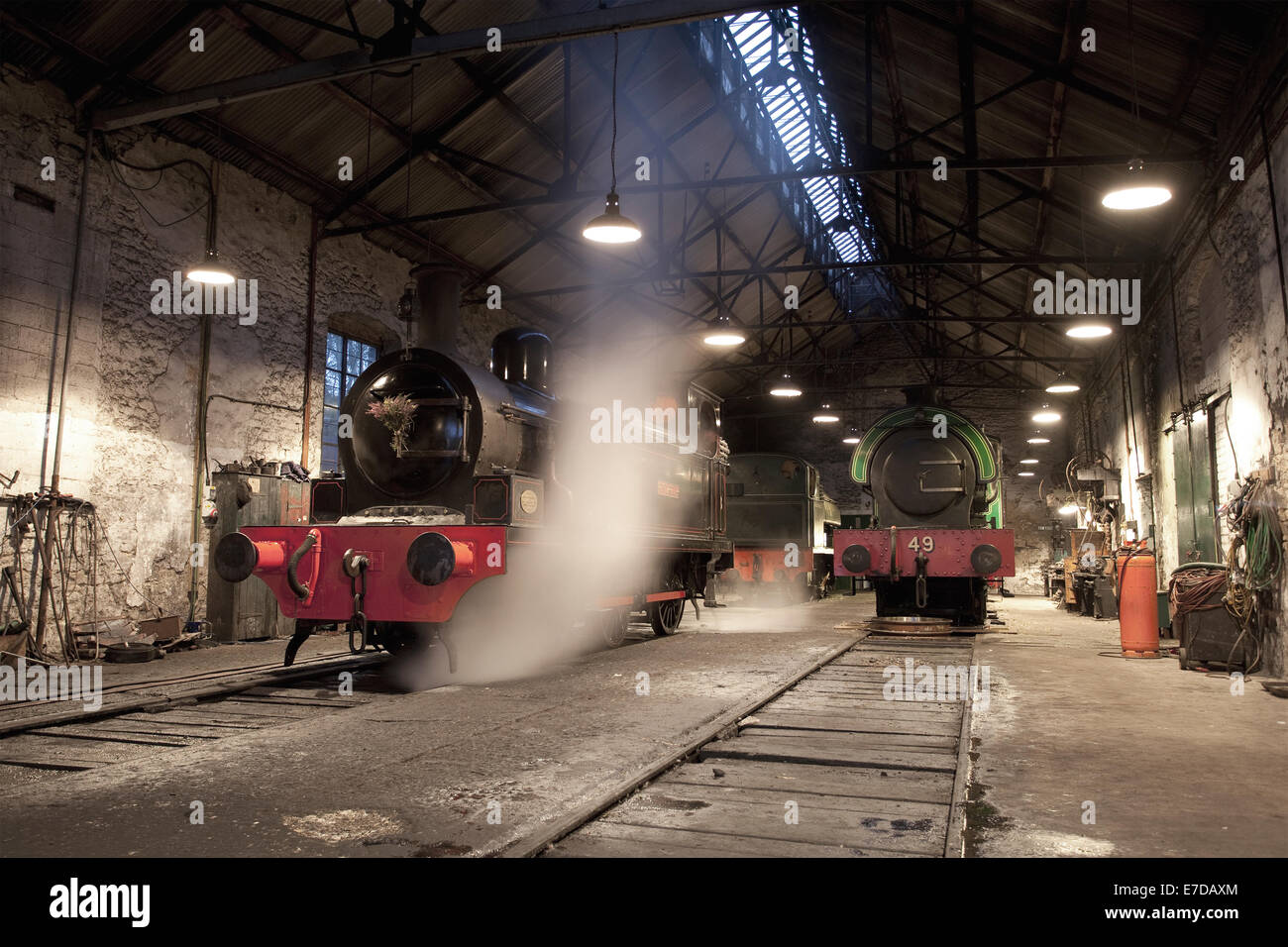 Les moteurs à vapeur au hangar à moteur de fer Tanfield près de Gateshead dans Tyne and Wear. Banque D'Images