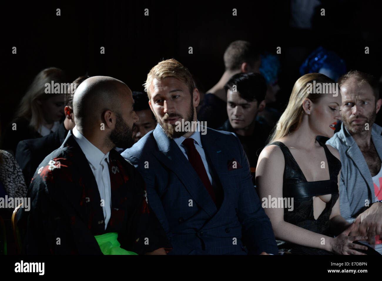 Londres,Angleterre,14 Sept 2014 : Chris Robshaw assiste à Lismore en vedette nouvelle collection à la LFW s/s 2015 : défilé de Sorapol au Royal College of Surgeons de Londres. Photo par voir Li Banque D'Images