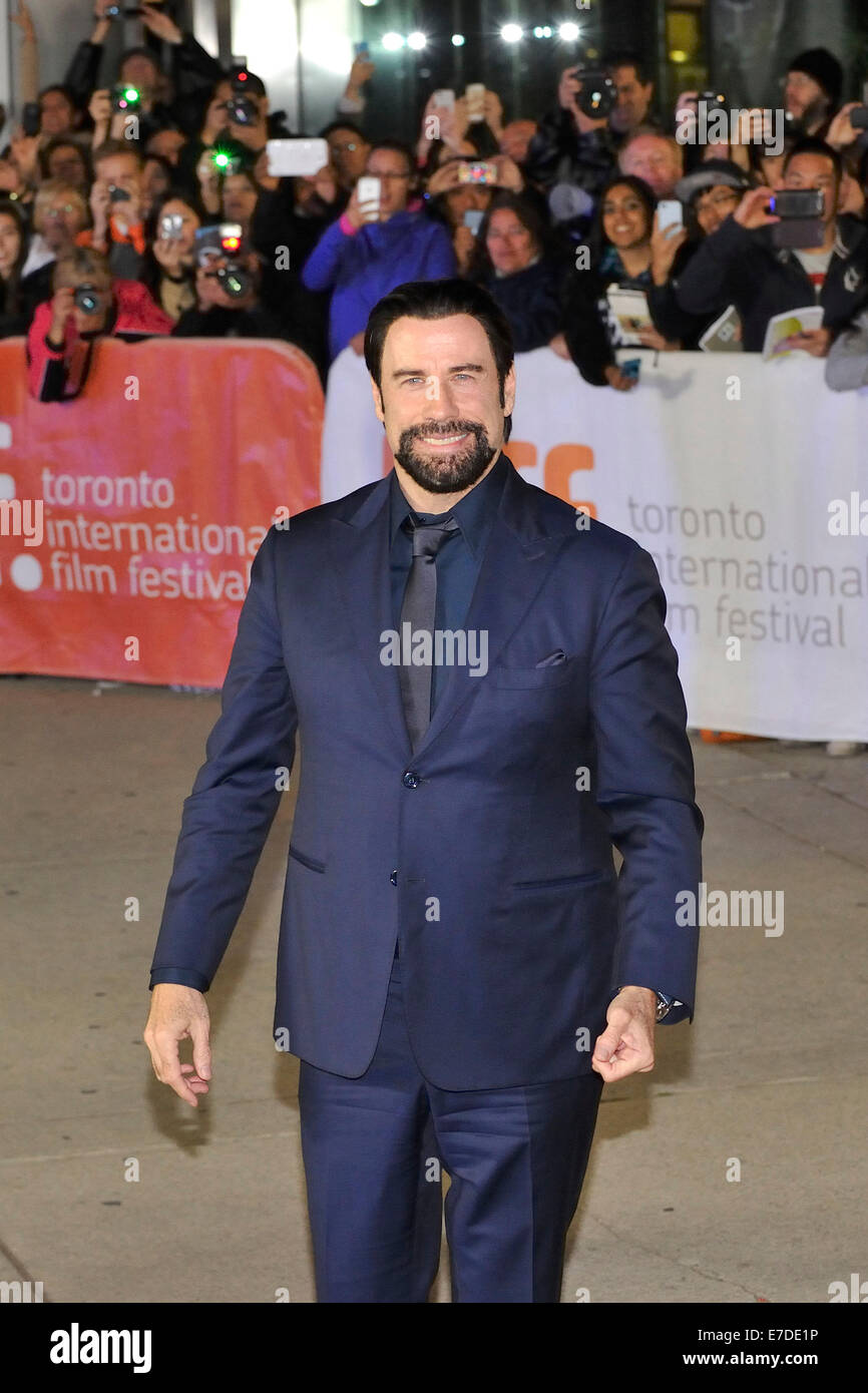 John Travolta au Festival International du Film de Toronto 2014. 2014 TIFF Banque D'Images