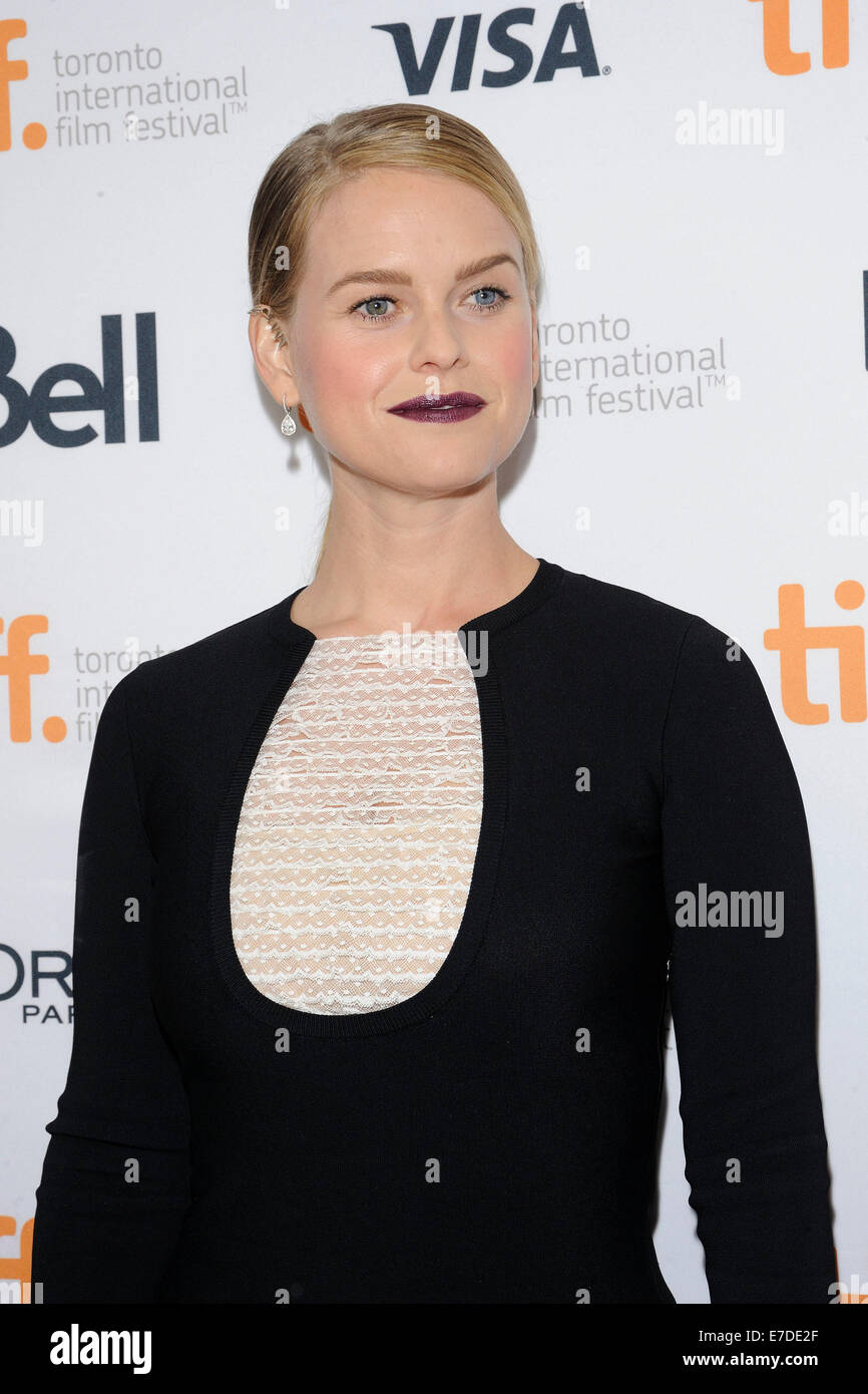 Alice Eve au Festival International du Film de Toronto 2014. 2014 TIFF Banque D'Images