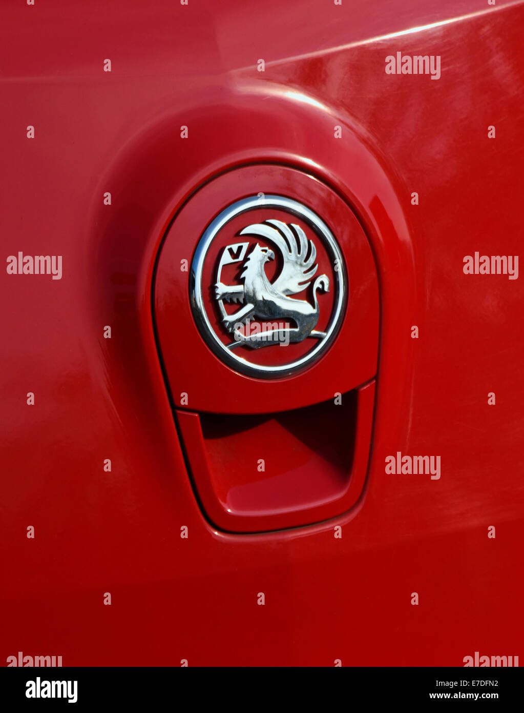 Logo voiture Vauxhall. Banque D'Images