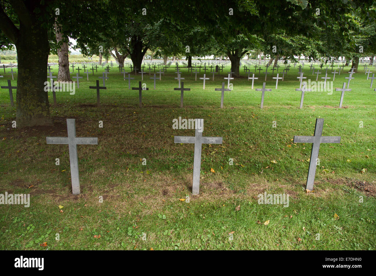 Neuville-St-Vaast, France, le cimetière de guerre allemand Neuville-St-Vaast Banque D'Images