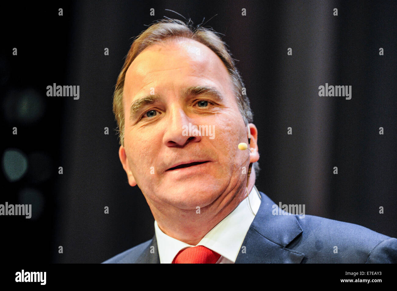 Le chef du parti social-démocrate M. Stefan Löfven sera le nouveau premier ministre de la Suède. Banque D'Images