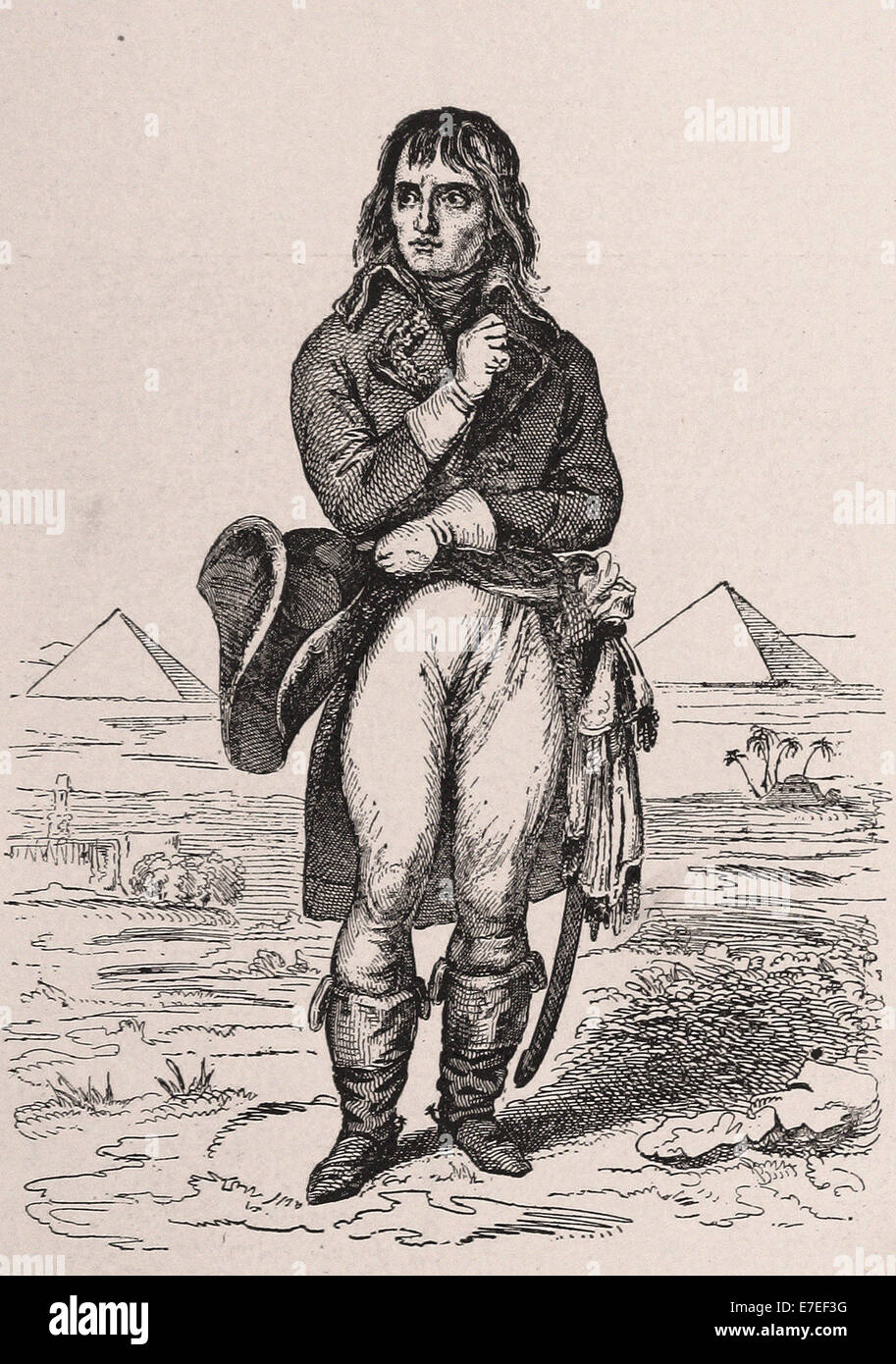 Général Napoléon Bonaparte - La gravure - XIX ème siècle Banque D'Images