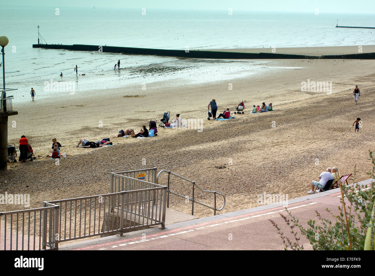 Clacton-on-Sea est la plus grande ville de la péninsule de Tendring et de district dans l'Essex, en Angleterre, et a été fondée en 1871 Banque D'Images