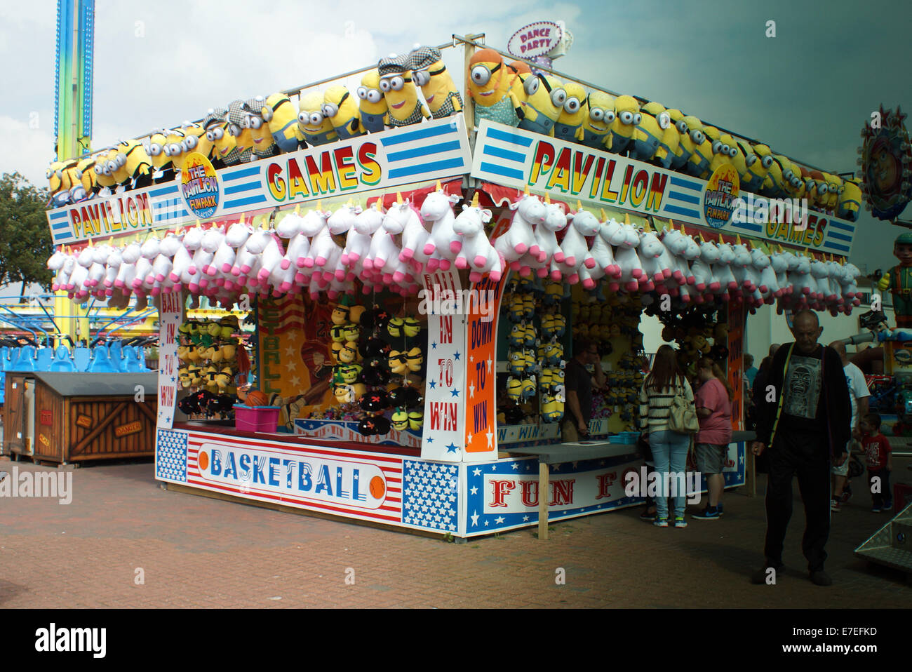 Clacton-on-Sea est la plus grande ville de la péninsule de Tendring et de district dans l'Essex, en Angleterre, et a été fondée en 1871 Banque D'Images