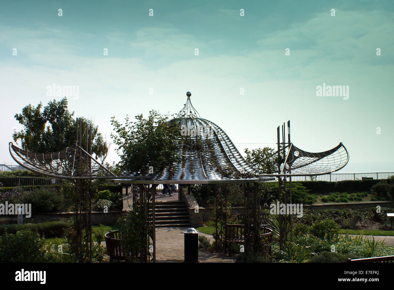 Clacton-on-Sea est la plus grande ville de la péninsule de Tendring et de district dans l'Essex, en Angleterre, et a été fondée en 1871 Banque D'Images