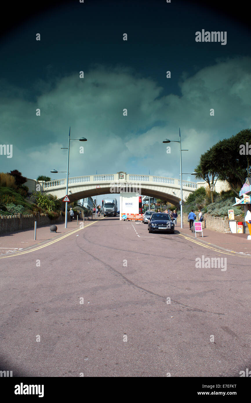 Clacton-on-Sea est la plus grande ville de la péninsule de Tendring et de district dans l'Essex, en Angleterre, et a été fondée en 1871 Banque D'Images