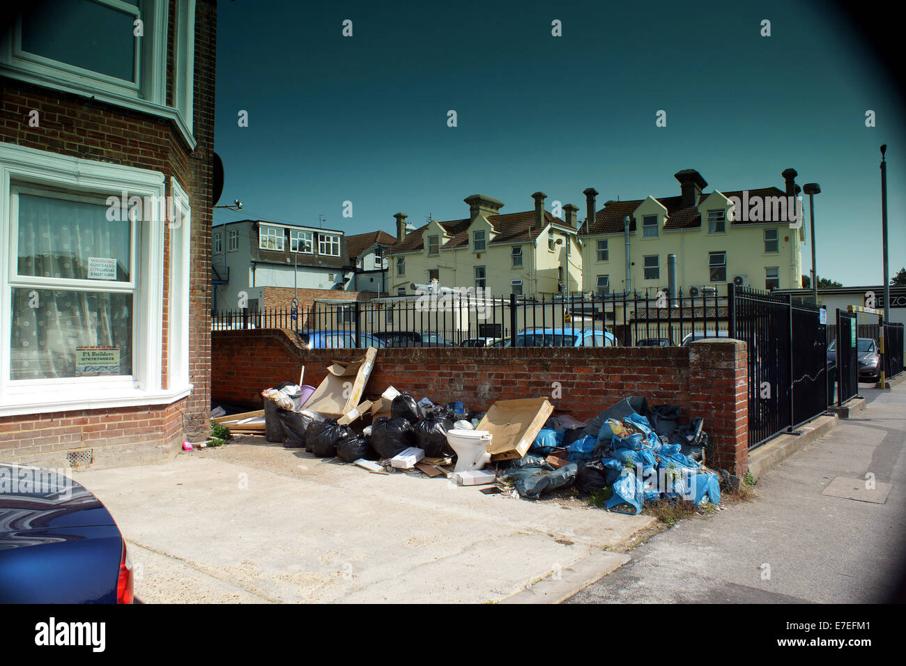 Clacton-on-Sea est la plus grande ville de la péninsule de Tendring et de district dans l'Essex, en Angleterre, et a été fondée en 1871 Banque D'Images