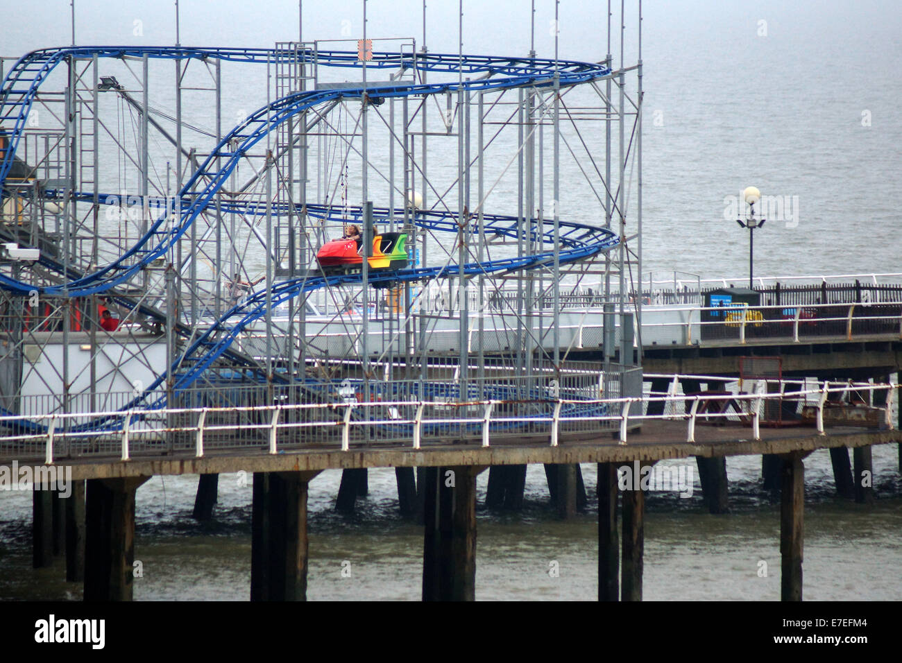 Clacton-on-Sea est la plus grande ville de la péninsule de Tendring et de district dans l'Essex, en Angleterre, et a été fondée en 1871 Banque D'Images